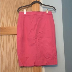 Pink pencil skirt